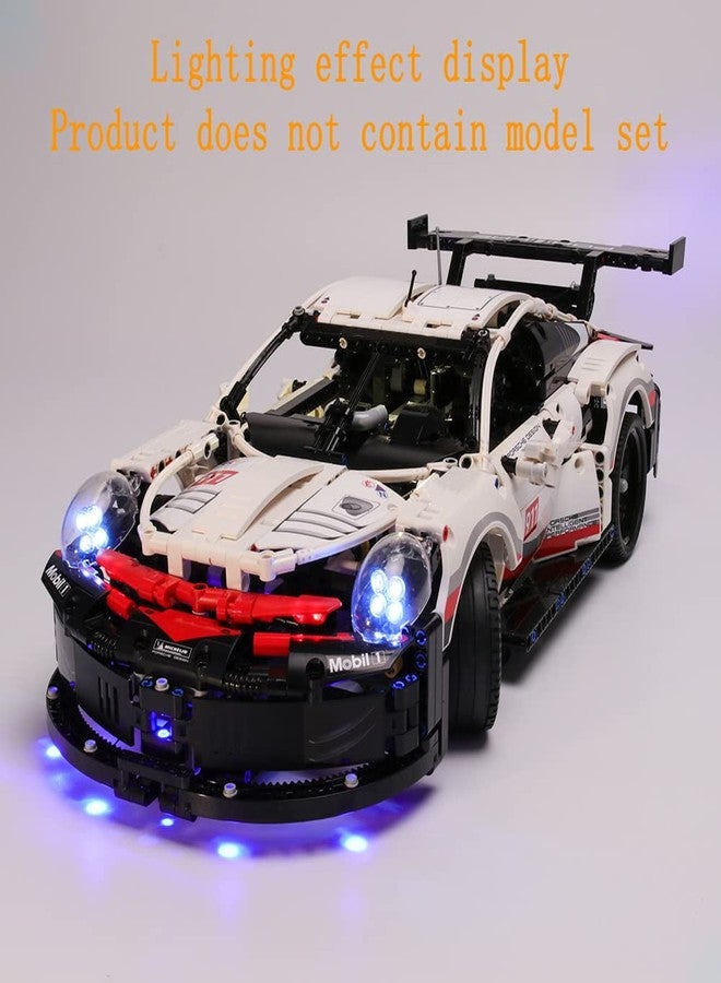 GEAMENT Bricks Light Kit for Technic Porsche 911 RSR Race Car Building Blocks Model Compatible with Lego 42096 (Model Set Not Included) - Image 4